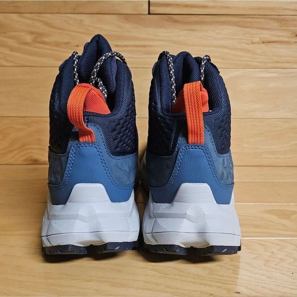 Hoka One One Anacapa Mid GTX Size 10 Blue Gore-Tex Vibram Hiking Boot Shoe - Picture 9 of 11